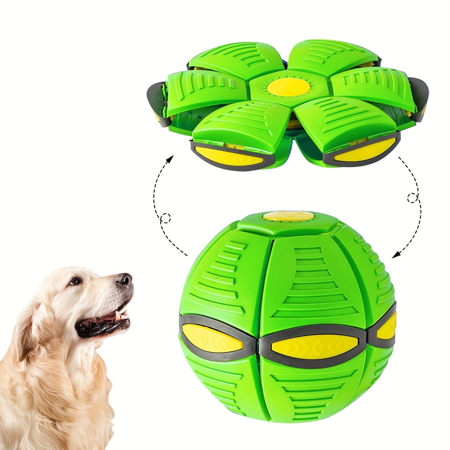 Flying Saucer Bounce Ball, Pet Toy, Bouncy balls, Durable, Fun for Family Outdoor Activities and Exercise, Perfect gift for dogs