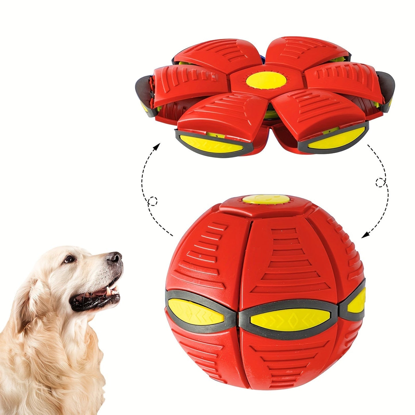 Flying Saucer Bounce Ball, Pet Toy, Bouncy balls, Durable, Fun for Family Outdoor Activities and Exercise, Perfect gift for dogs