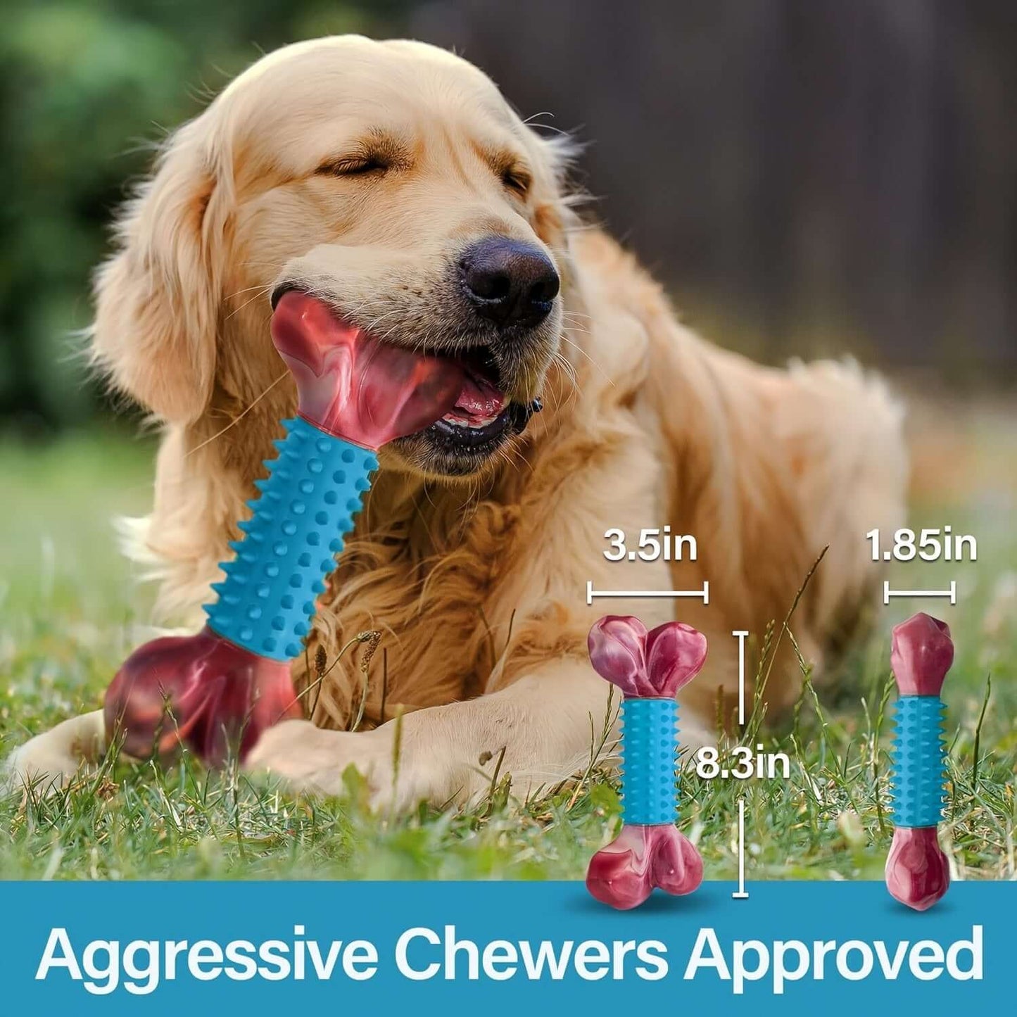 Aggressive Chewers Dog Chew Toys for Medium Dogs and Puppies Teething Toys Gift for Medium Breed