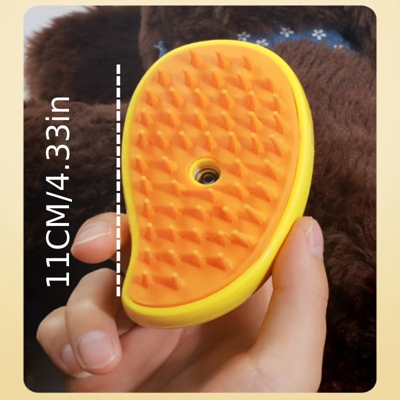 Self-Cleaning Cat Grooming Brush - Electric Steam Massage Comb for Shedding & Detangling, Battery-Powered Pet Care Tool